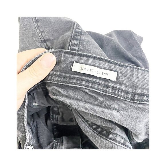 Jack & Jones Womens Glenn Slim Skinny Jeans Black Pockets Dark Wash Low Rise 28 - Picture 6 of 7